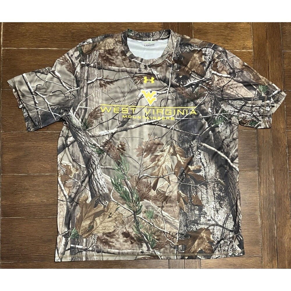 Men’s Under Armour Size XL West Virginia Camo Short Sleeve T shirt Hunting